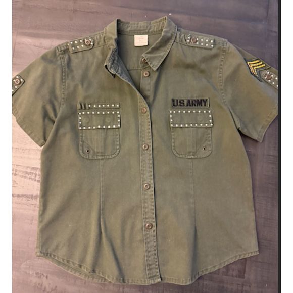 Rothco Rhinestone Embellished U.S. Army Shirt - Sz XL - Picture 7 of 14